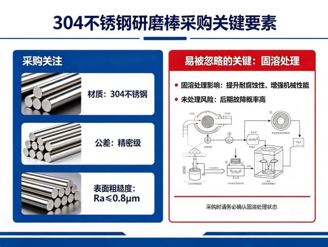 304不锈钢研磨棒固溶处理为什么这么重要？看完这篇就懂