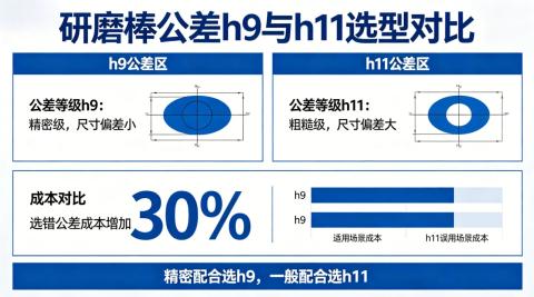 研磨棒公差h9和h11怎么选？我算了笔账发现选错多花30%